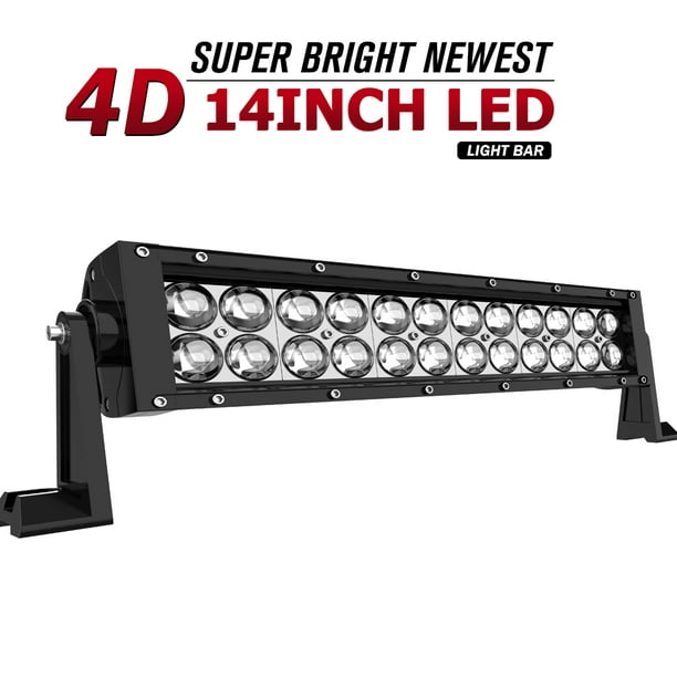 5"INCH 168W 12V LED Work Light Bar Flood Combo Pods Driving Off-Road Tractor 4WD